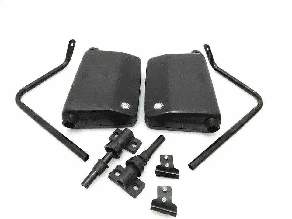 Set of 2 Chrome Side View Convex Mirrors for Suzuki Jimny Sierra Samurai (–) 84701M75M10, 84701M80110
