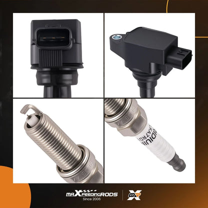 4x Ignition Coil and Spark Plug for Nissan Altima and Rogue 2.5L (2019–2021)