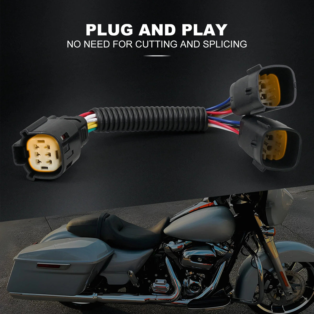 LED Rear Lighting Y Harness for Harley Street Glide FLHX (2014–2024)