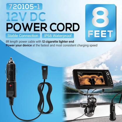 Power Cord for Humminbird Helix 5/7/8/9/10 (12V DC)