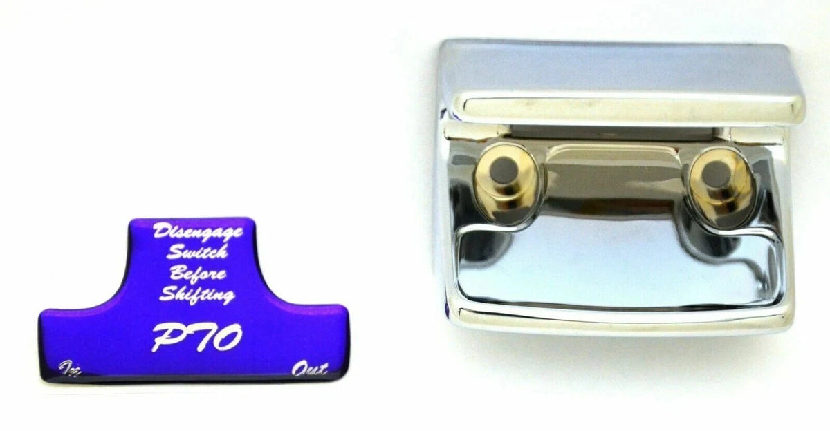 Switch Guard for Freightliner PTO (21073) - Plastic Body Purple Glossy Sticker