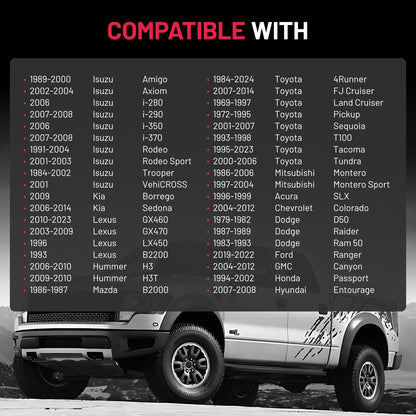 Wheel Spacer Set for Ford Ranger (2019–2022) 6x5.5 M12x1.5 1.25" 4PCS