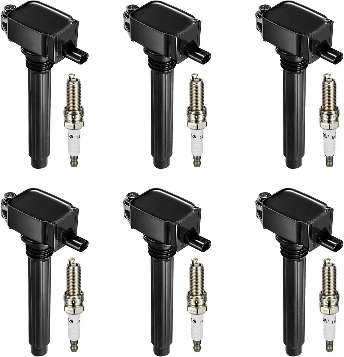 6X Ignition Coils & Iridium Spark Plugs for Chrysler Jeep Dodge 3.6L (2011–2016)