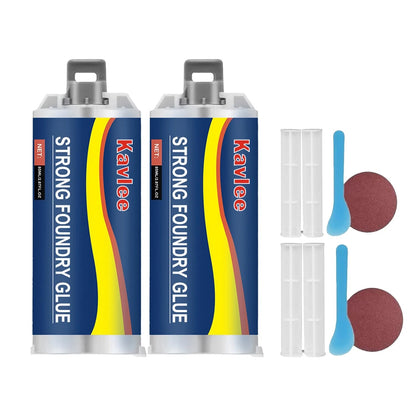 Metal Repair Glue Kit for Iron Steel Tank (High Temp Casting Weld)