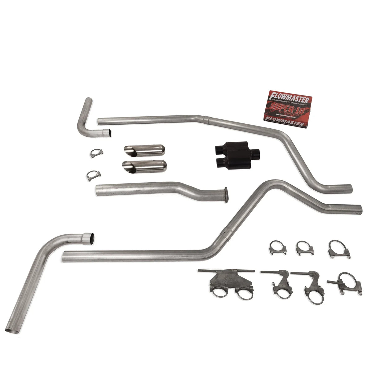 2.5" Dual Exhaust for Dodge Ram 1500 (2019–2025) Flowmaster Super 10 SC T SD E