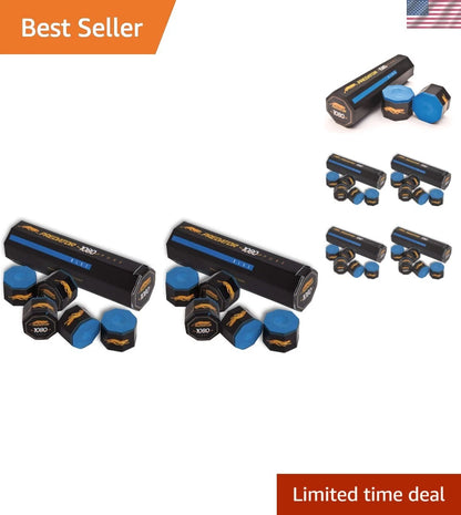 Set of 4 Cue Chalk for Superior Grip & Spin