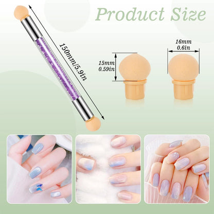 17 Pcs Nail Sponges Set for Ombre