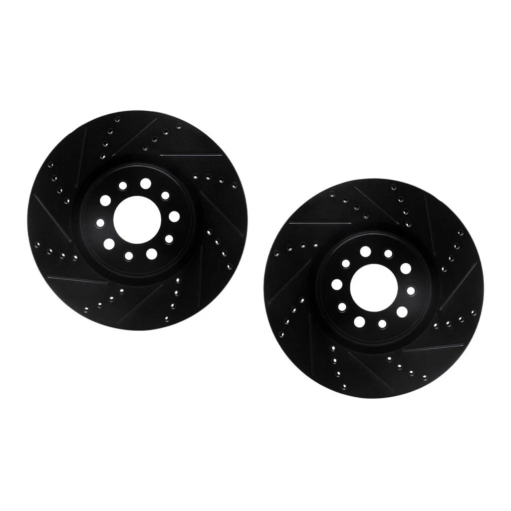 Rotor Set Front for Jeep Cherokee (2014–2023) ALX-PAU-DF-8002-42003-CLA3, Drilled & Slotted