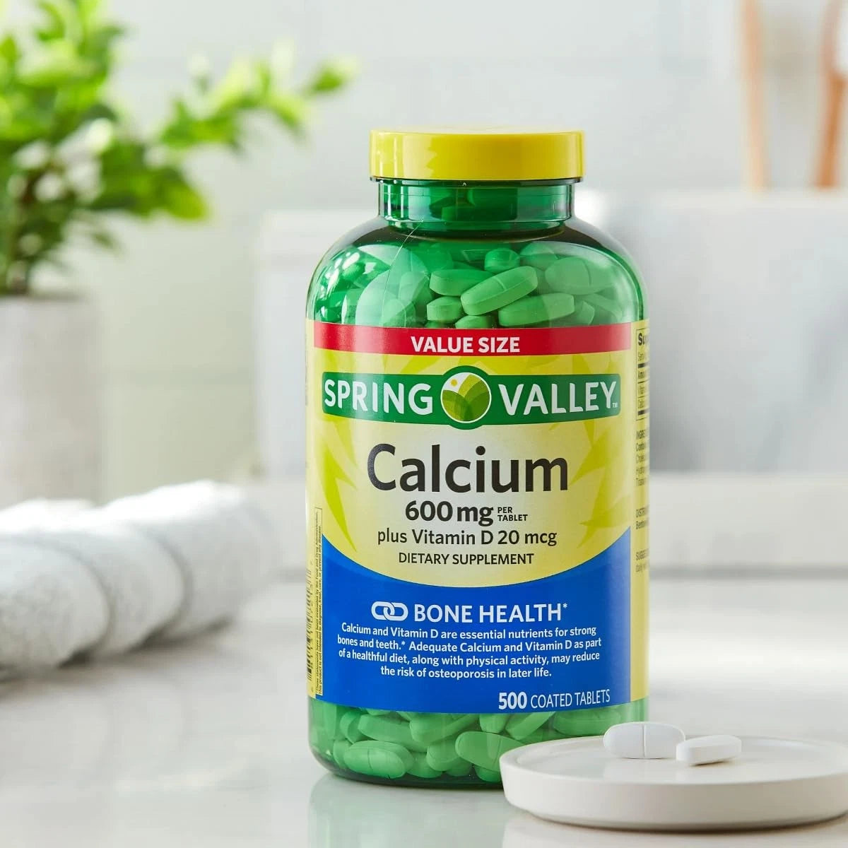 Calcium 600 mg + Vitamin D 20 mcg - 500 Count Weekly Pill Organizer