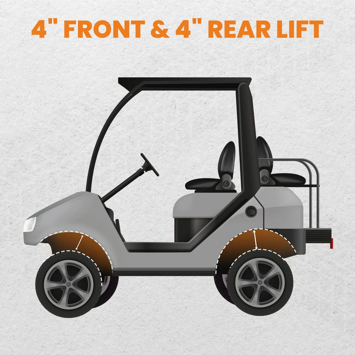4" Lift Kit for Yamaha Golf Cart G2 G9 (1985–1994)