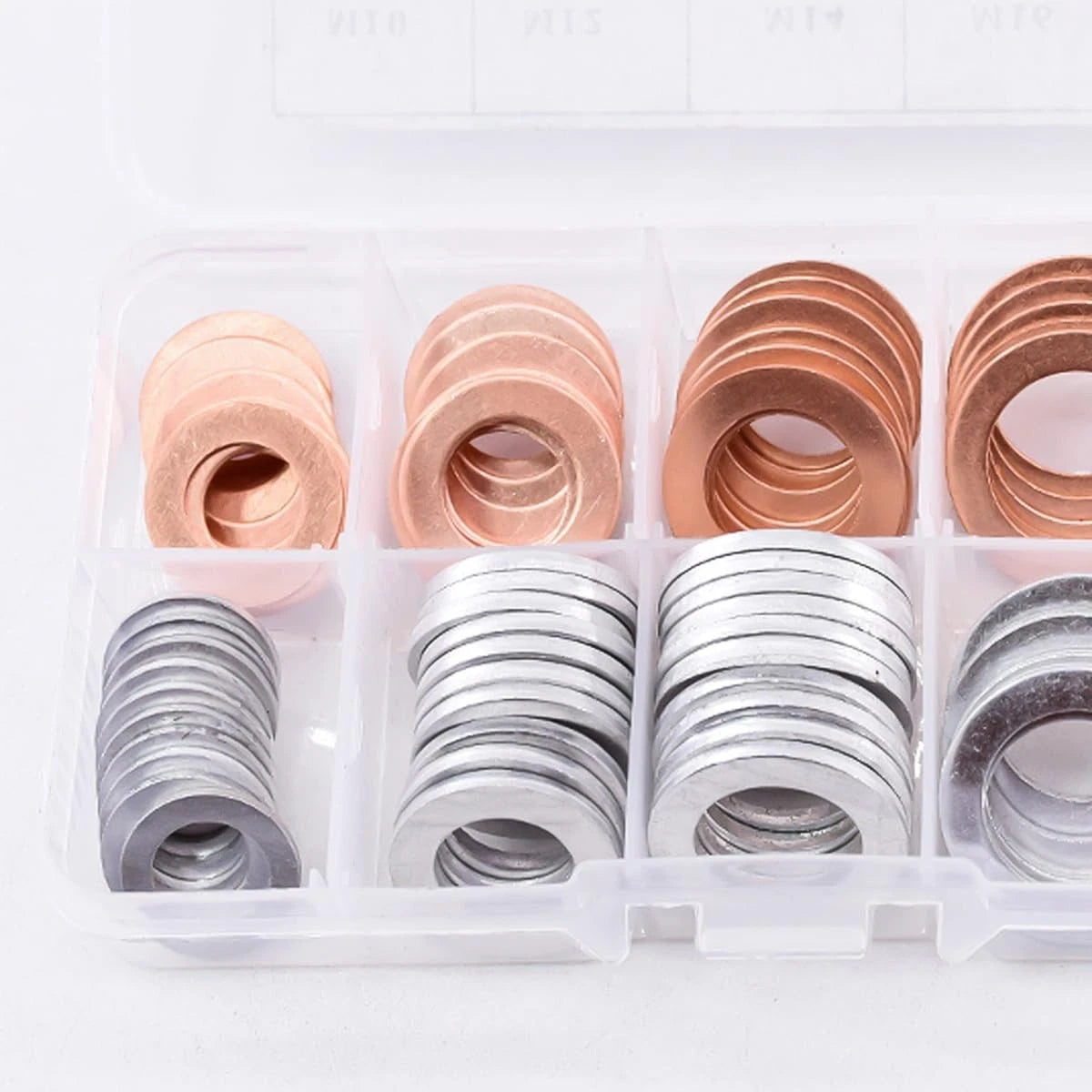 Set of 100 Oil Drain Plug Crush Washers 10mm 12mm 14mm