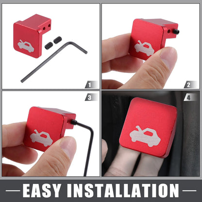 2X Hood Release Latch Handle Repair Kit for Honda CR-V (1997–2006) Red