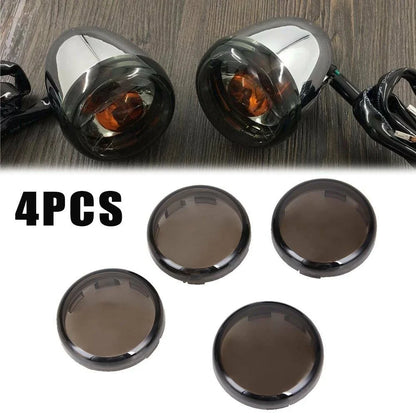 Tint Turn Signal Light Lens Covers for Harley Softail Dyna Sportster XL 883 1200