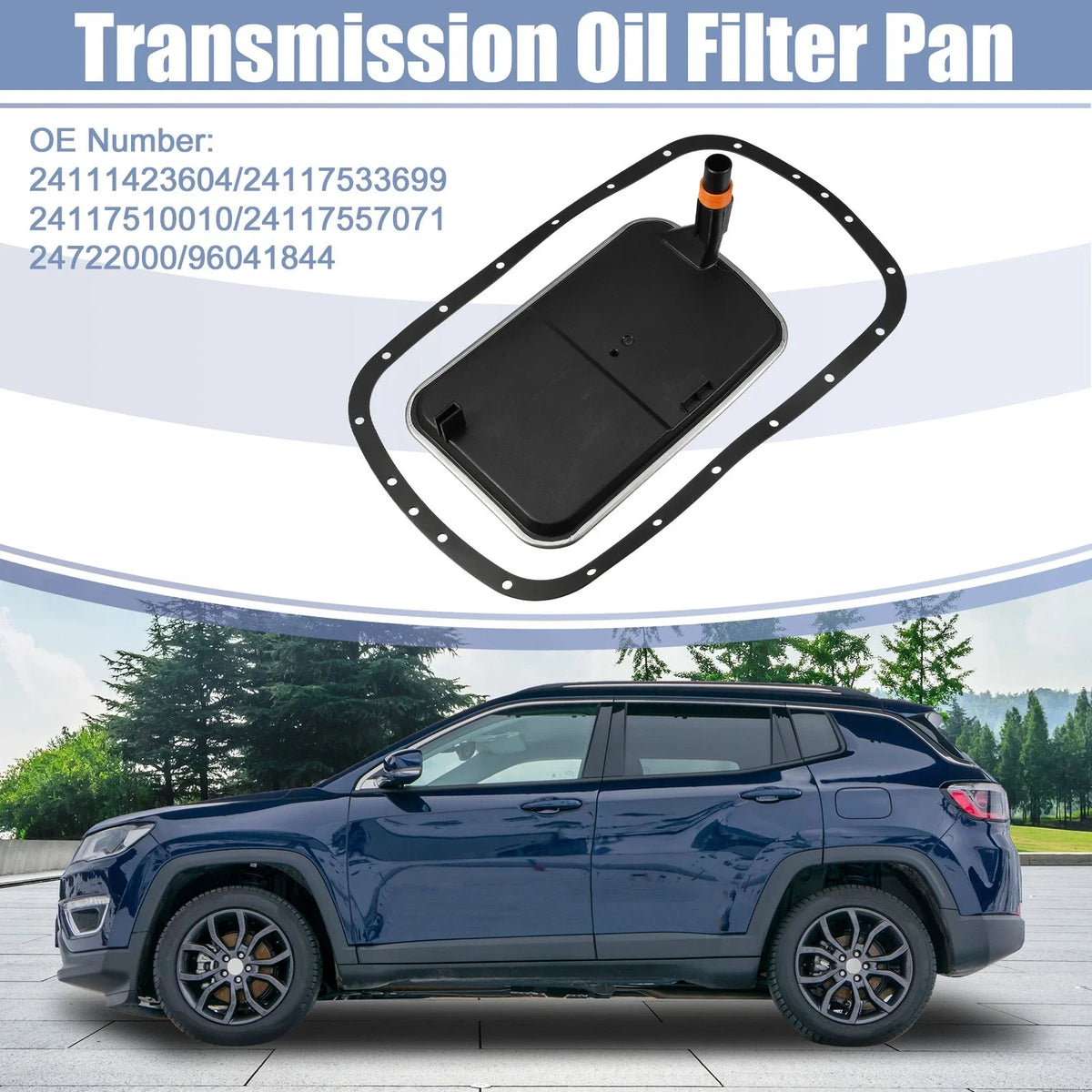 Transmission Oil Fluid Filter Pan Gasket Kit for BMW 325i 330i (2001-2005)