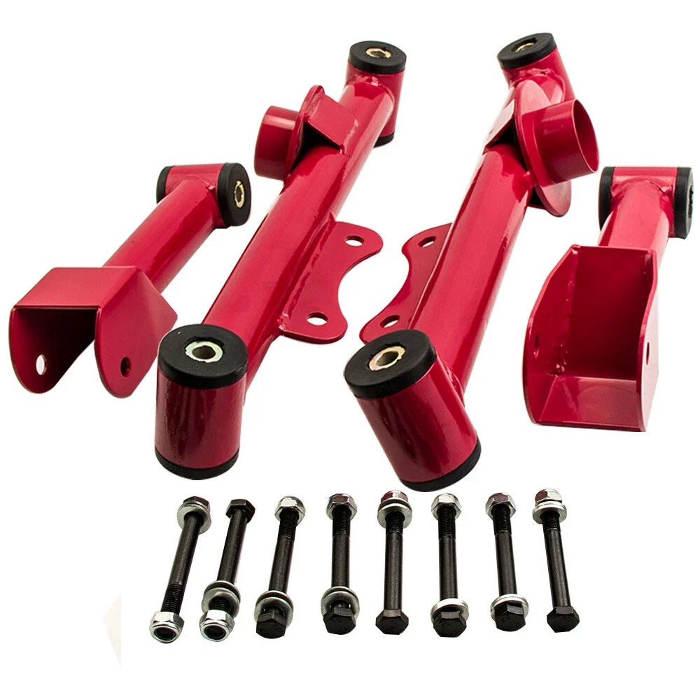Set of 4 Upper & Lower Rear Tubular Control Arms for Ford Mustang (1979–2004)