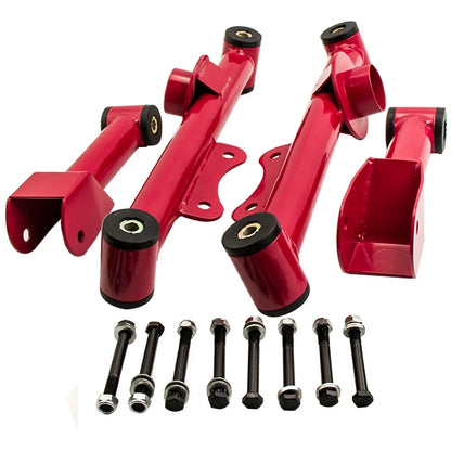 Set of 4 Upper & Lower Rear Tubular Control Arms for Ford Mustang (1979–2004)