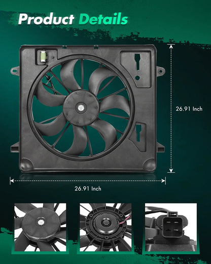 Radiator Cooling Fan for Jeep Wrangler (2007–2011) 621680