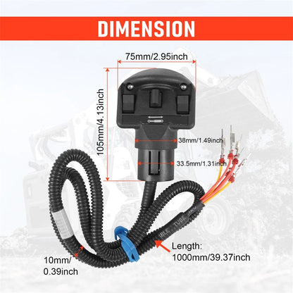 Auxiliary Four Switch Handle for Bobcat 763 773 7753 653 753 (6705921 6680414)