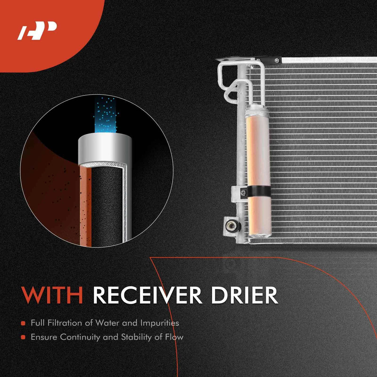 2X Radiator + AC Condenser Cooling Kit for Mitsubishi Lancer (MR571798, MR968857, MR968858, 2448, 3102)