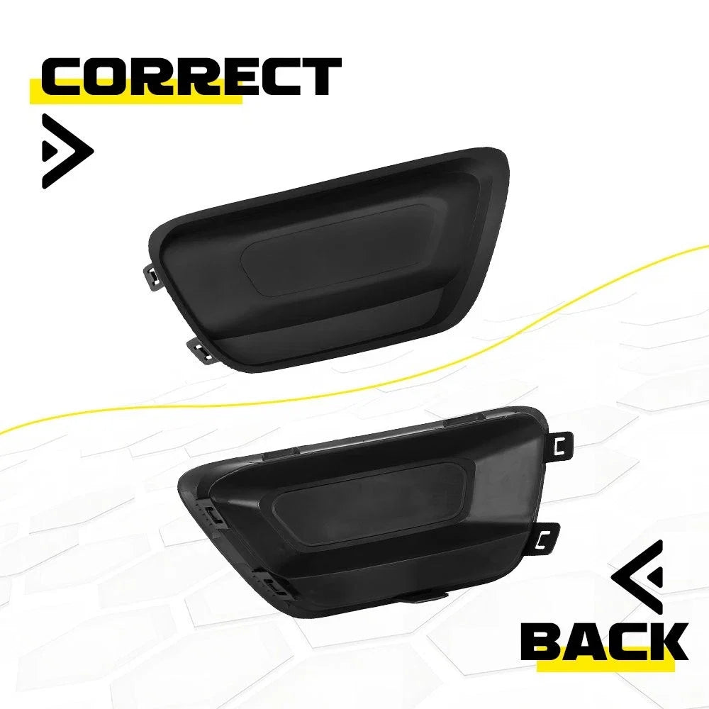 2X Front Bumper Fog Light Cover Bezels for Chevrolet Colorado (2015–2020)