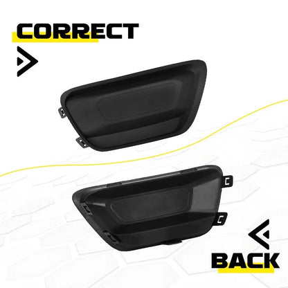 2X Front Bumper Fog Light Cover Bezels for Chevrolet Colorado (2015–2020)