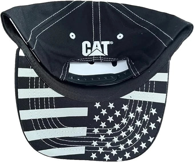 Caterpillar Snapback Hat for CAT Equipment (Black/Gray)