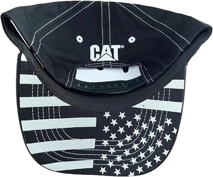 Caterpillar Snapback Hat for CAT Equipment (Black/Gray)