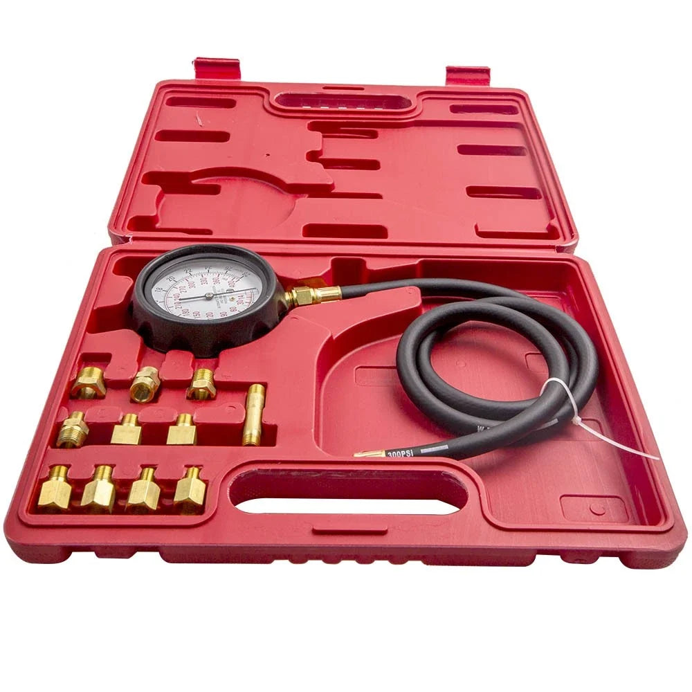 Oil Pressure Gauge Tester Kit for Engine Transmission Fluid (0-500 PSI)