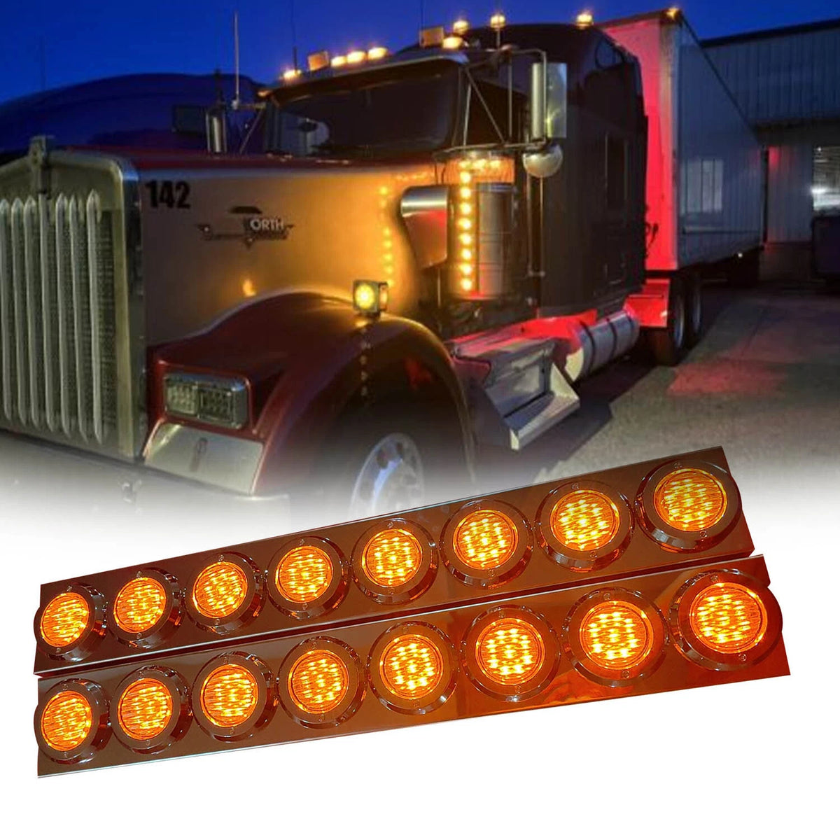 Front Air Cleaner Kit for Peterbilt (LED, 102195)