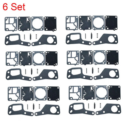 Set of 6 Carburetor Kits for Zama RB19 M1M7 Chainsaw McCulloch Mini Mac 110-130