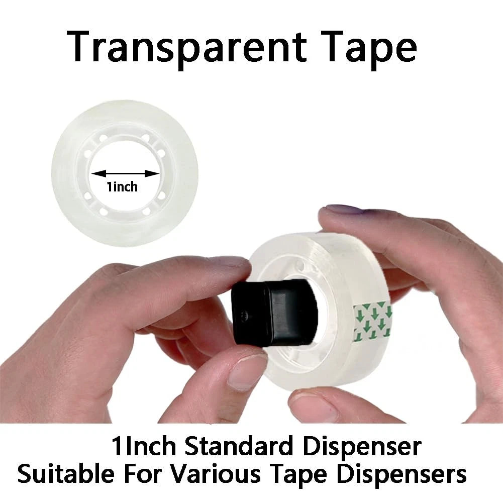 6 Rolls Transparent Tape Refills for Various Uses (3/4 x 1000)
