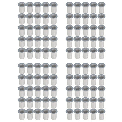 Set of 100 M6 Flat Head Aluminum Rivet Nuts for Various Models
