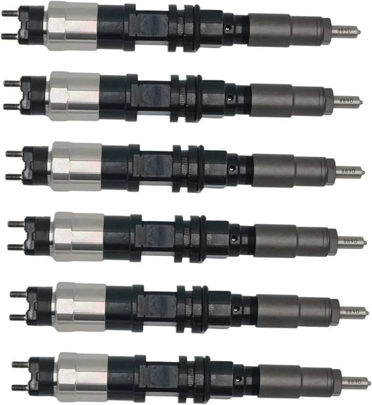 6X Fuel Injector DZ100221 SE501947 for John Deere 260E 310E 670G 672G 770G 6090