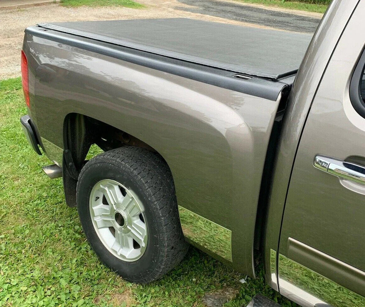 Pair of Bed Rail Caps for Chevy Silverado 5.8Ft Bed (2007–2013)