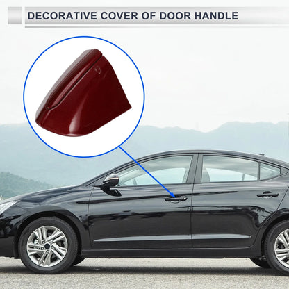 Front Left Door Handle Protector for Ford Mondeo Edge Taurus (2013–2020) Red
