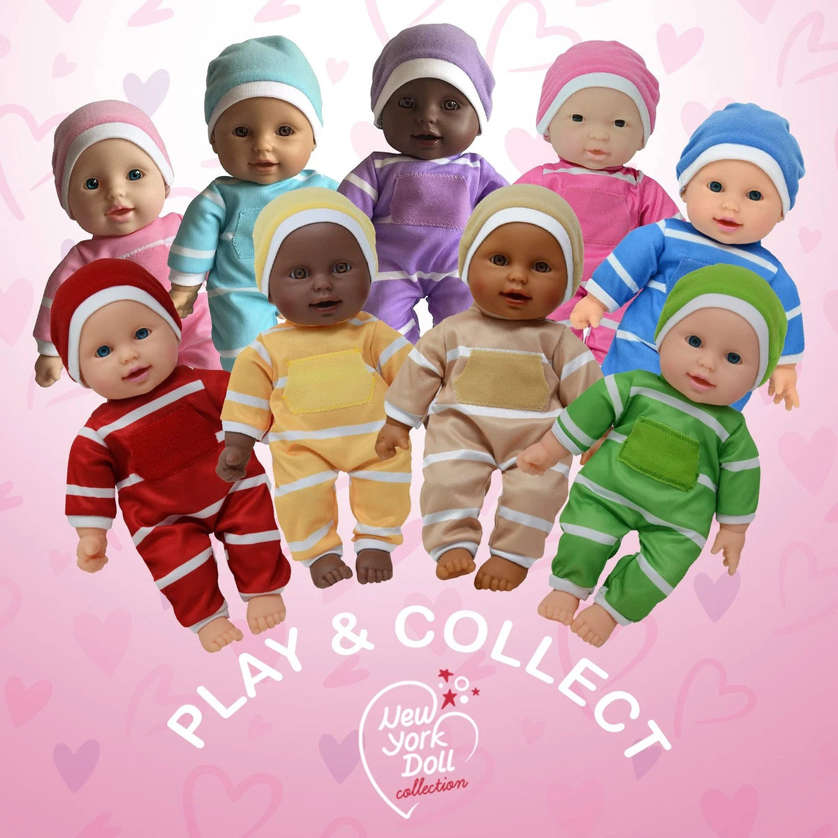 11 Inch Soft Body Baby Doll for New York Doll Collection