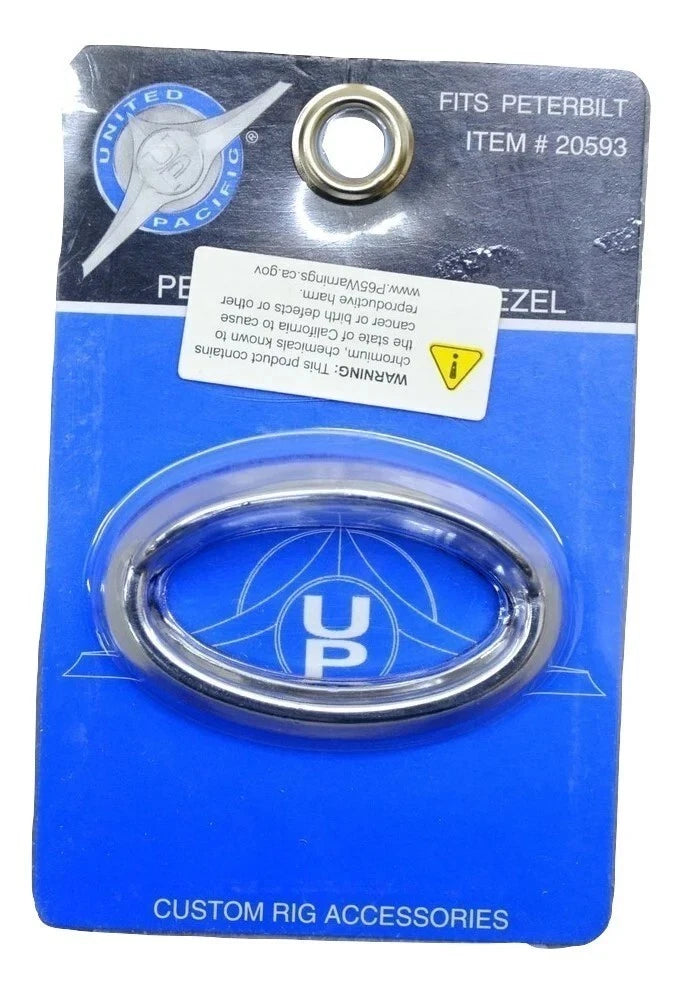 Oval Glove Box Emblem Bezel Trim for Peterbilt (UP#20593)