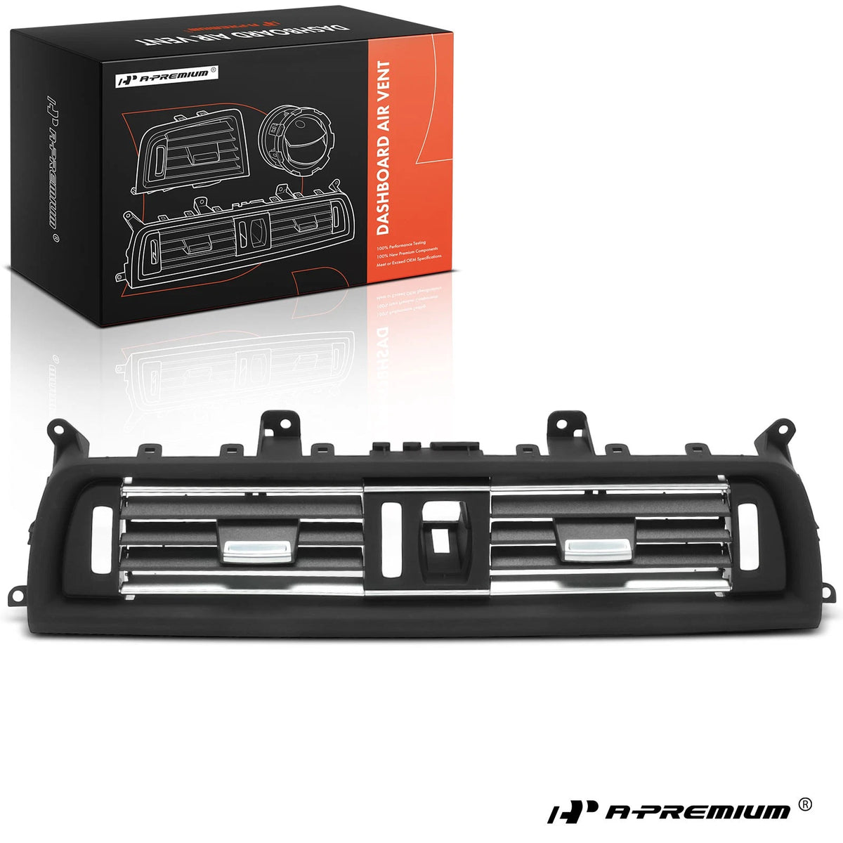 Chrome Dash Air Vent AC Grille for BMW F10 550i M5 (2011–2016) 64229166885, 64-22-9-166-885