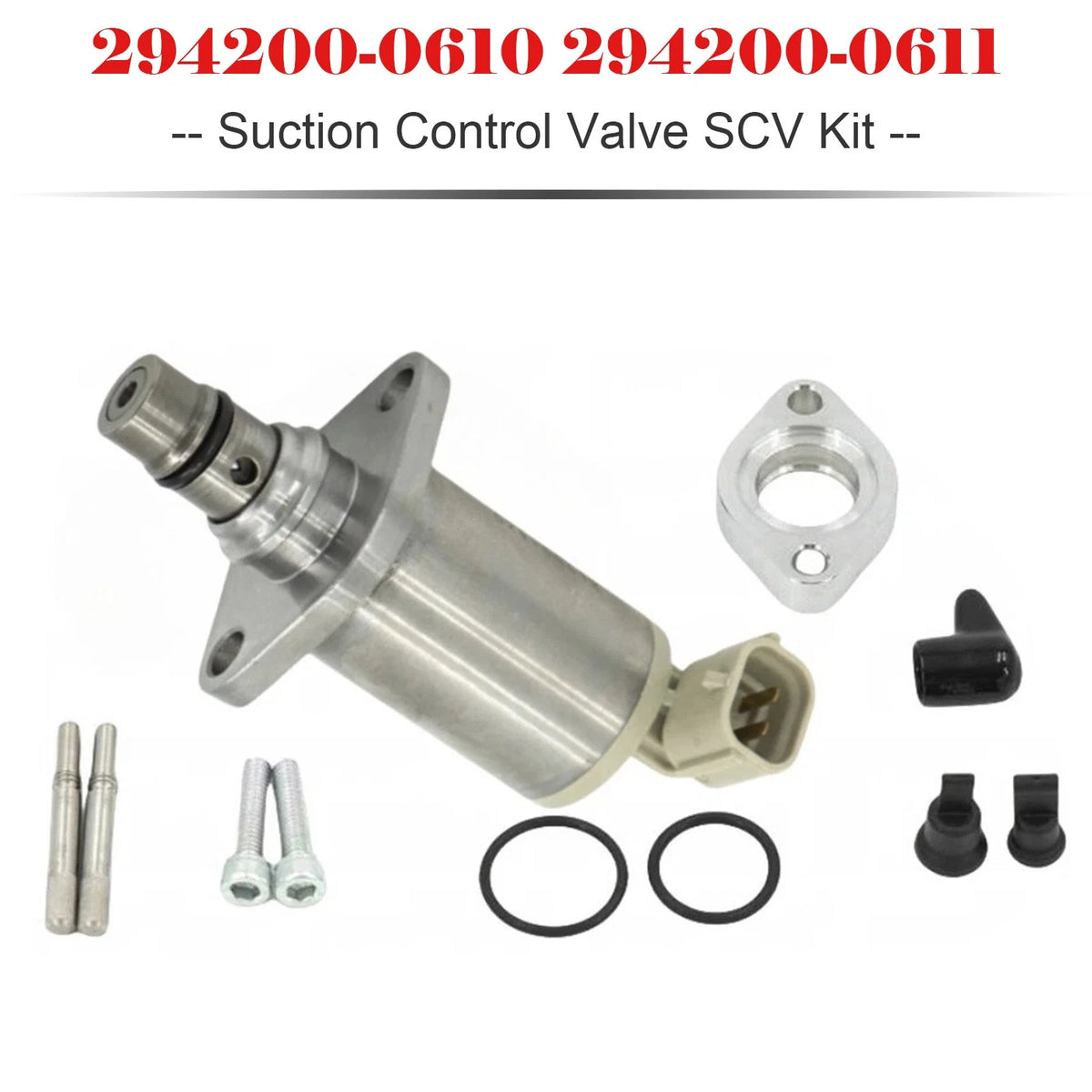 Suction Control Valve SCV Kit 2X for Toyota 1AD-FTV 2AD-FTV (294200-0610, 294200-0611)