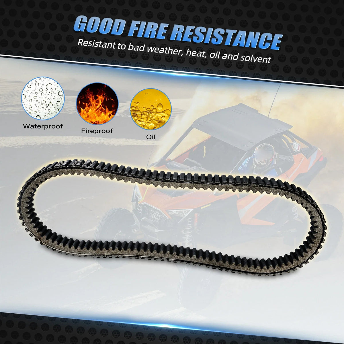 Drive Belt 3211142 for Polaris General XP 1000, Ranger XP 900, ACE 900 (2016–2022)