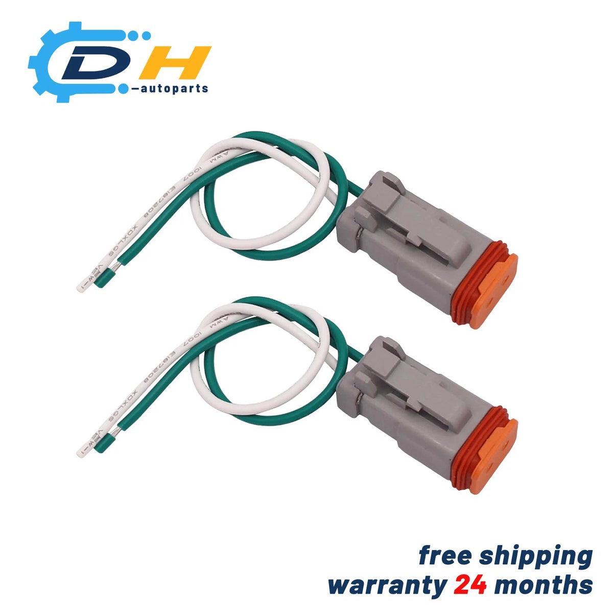 2Pcs Fender Marker Lights Connector for Volvo VNL (2018–2024) 82750741 82750743