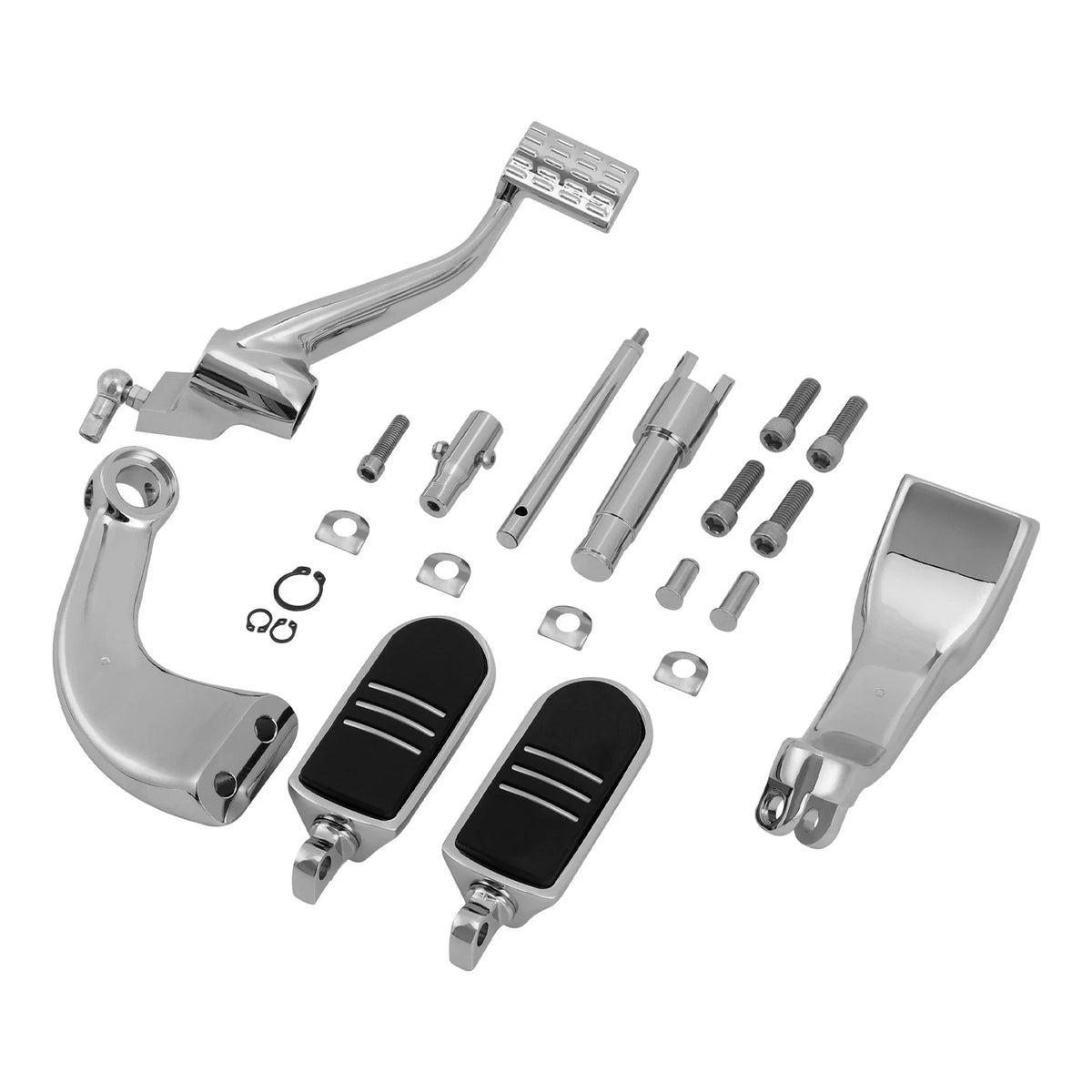 Chrome Mid Control Kit Foot Peg Lever for Harley Sportster 883 1200 (2014–2022)