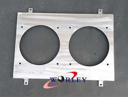 Aluminum Shroud & Fans for Ford Falcon XC XD XE XF V8 & 6 Cylinder (1972-1996)