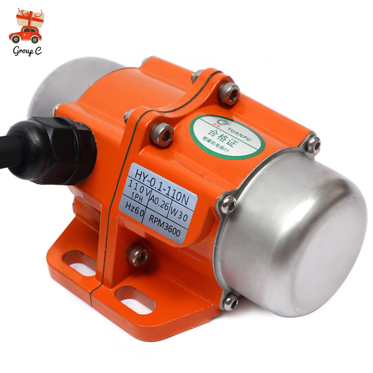 AC Vibration Motor 110V 30W 1-Phase 3600rpm