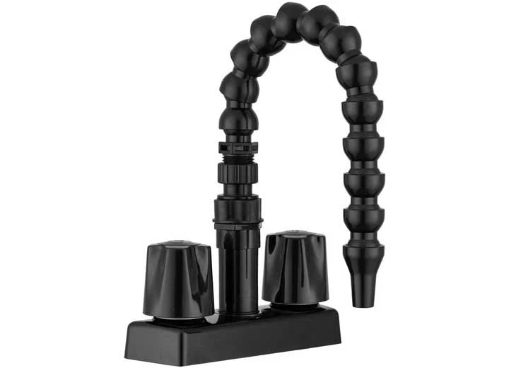 Dura Faucet Quick Connect Exterior Faucet for RV (Flexible Spout, Black)