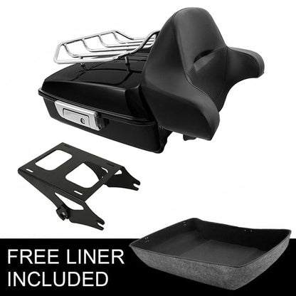 Chopped Trunk Pad Mount Rack for Harley Road King Touring (2014–2026)