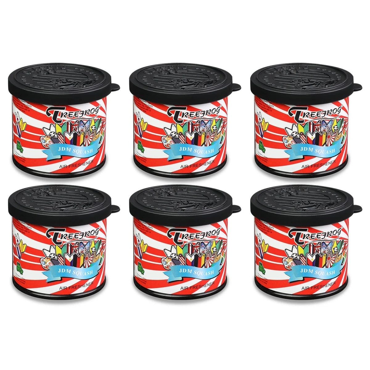 Set of 6 JDM Squash Long Last Air Fresheners for (80g)