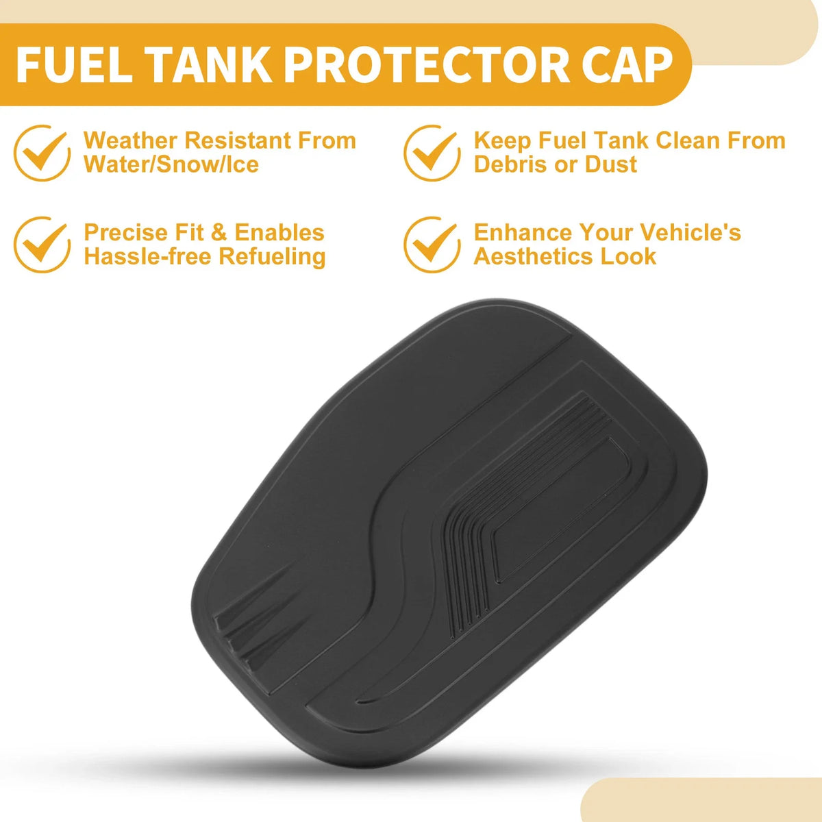 Fuel Tank Door Cap for Ford Ranger (2023–2025) Matte Black