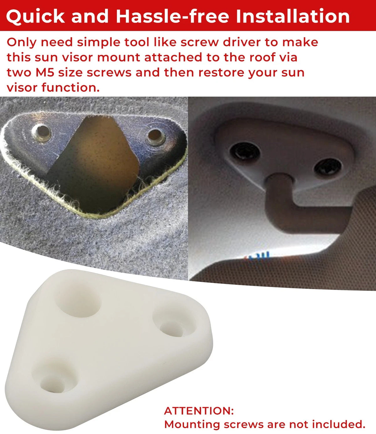 Driver Left Side Sun Visor Clip for Subaru Forester (2013–2019)