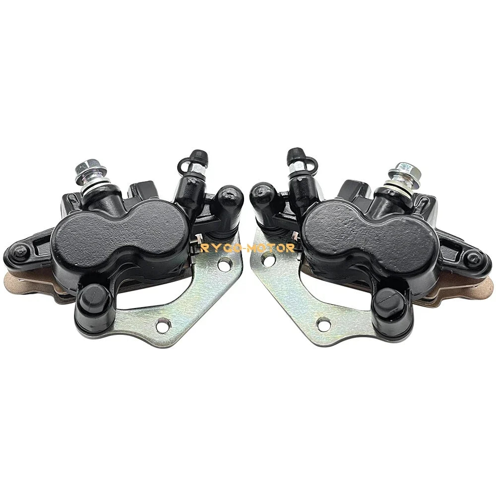 Set of 2 Front Brake Calipers & Pads for Kawasaki KFX700 (2004–2011)